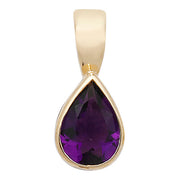 Amethyst Pendant in 9K Gold