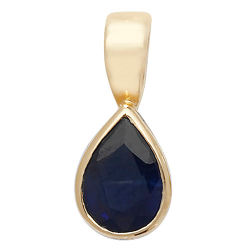 Sapphire Pendant in 9K Gold