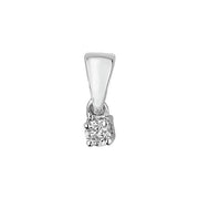 Diamond Pendant in 9K White Gold