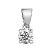 Diamond Pendant in 18K White Gold