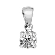 Diamond Pendant in 18K White Gold