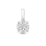 Diamond Pendant in 18K White Gold