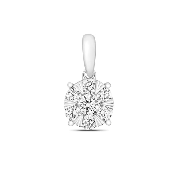 Diamond Pendant in 18K White Gold