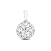 Diamond Pendant in 18K White Gold
