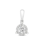 Diamond Pendant in 18K White Gold