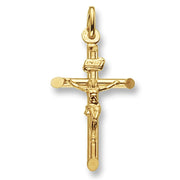 9K Yellow Gold Crucifix Pendant | Charmé