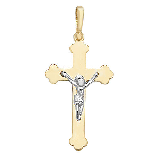 9K Yellow Gold Crucifix Pendant | Charmé