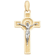 9K Yellow Gold Crucifix Pendant | Charmé