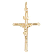 9K Yellow Gold Crucifix Pendant | Charmé