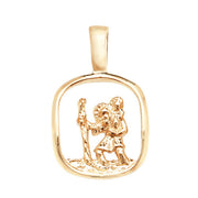 9K Yellow Gold St Christopher Pendant