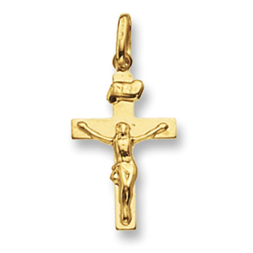 9K Yellow Gold Crucifix Pendant | Charmé