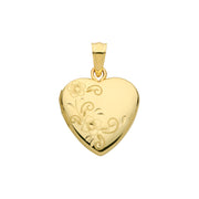 9K Yellow Gold Heart Locket