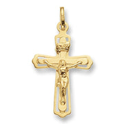 9K Yellow Gold Crucifix Pendant | Charmé