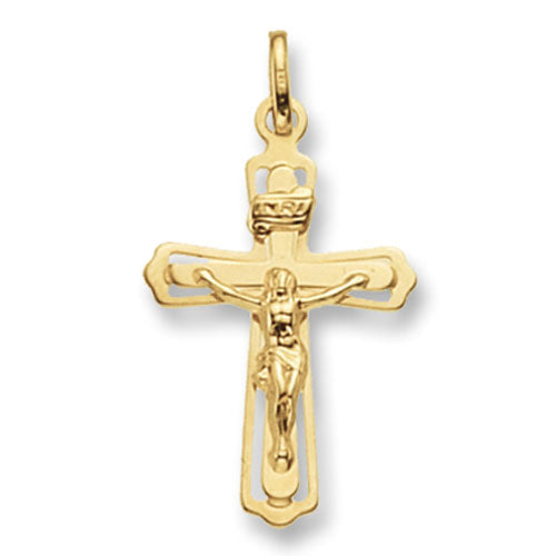 9K Yellow Gold Crucifix Pendant | Charmé