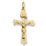 9K Yellow Gold Crucifix Pendant | Charmé