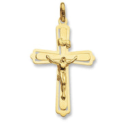 9K Yellow Gold Crucifix Pendant | Charmé