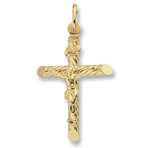 9K Yellow Gold Crucifix Pendant