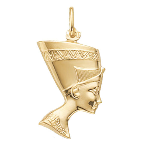 9K Yellow Gold Nefertiti Pendant