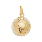 9K Yellow Gold Large Football Pendant | Charme