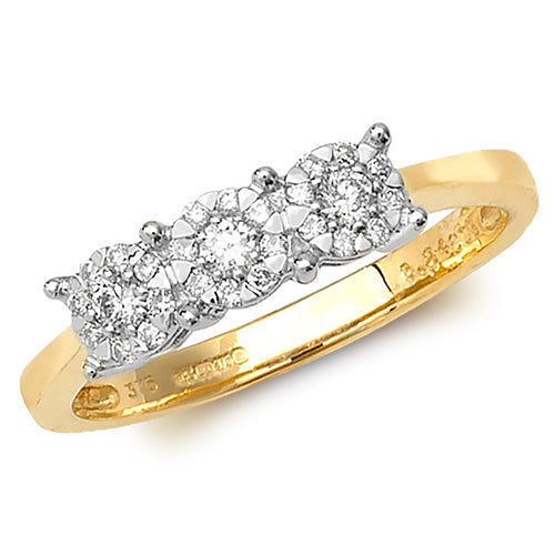 Diamond Ring in 9K Gold