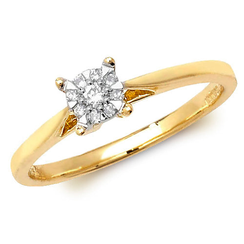 Diamond Ring in 9K Gold