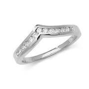 Diamond Ring in 9K White Gold