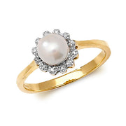 Pearl Ring in 9K Gold