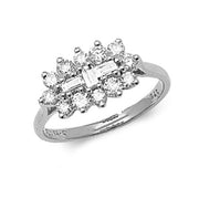 Diamond Ring in 9K White Gold