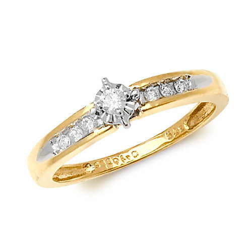 Diamond Ring in 9K Gold