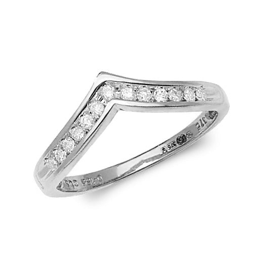 Diamond Ring in 9K White Gold