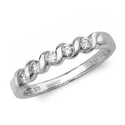 Diamond Ring in 9K White Gold