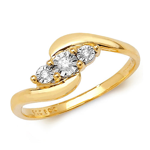 Diamond Ring in 9K Gold