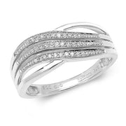 Diamond Ring in 9K White Gold