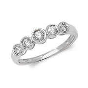 Diamond Ring in 9K White Gold