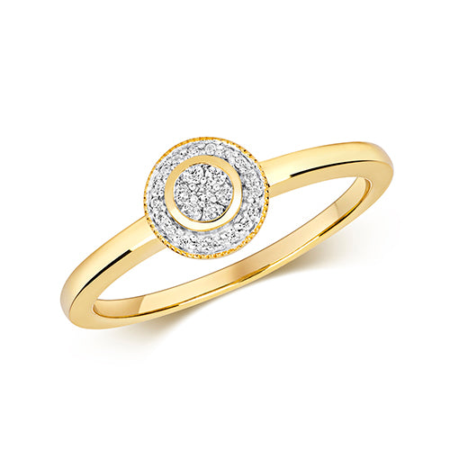 Diamond Ring in 9K Gold