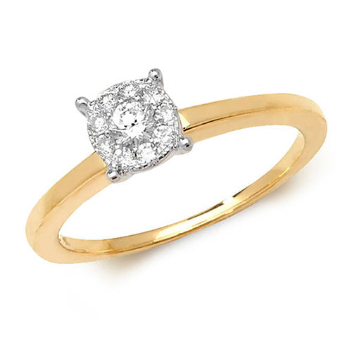 Diamond Ring in 9K Gold