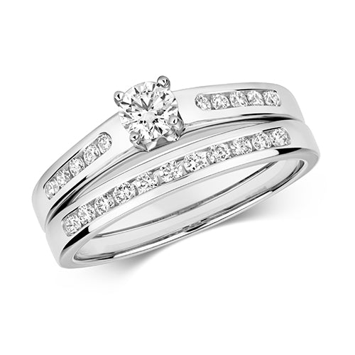 Diamond Ring in 9K White Gold