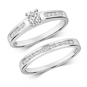 Diamond Ring in 9K White Gold