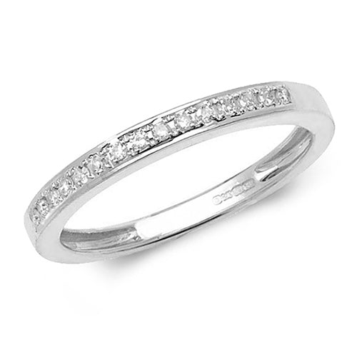 Diamond Ring in 9K White Gold