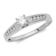 Diamond Ring in 9K White Gold