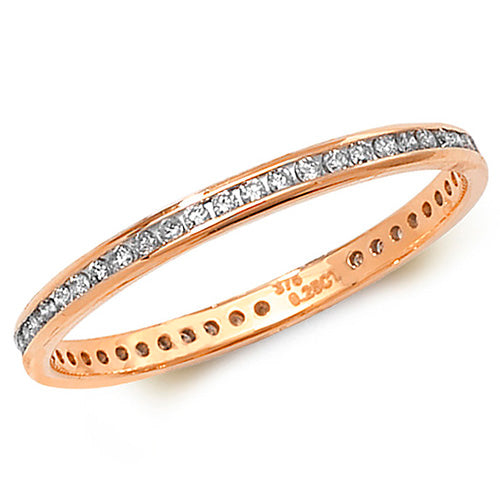 Diamond Ring in 9K Rose Gold