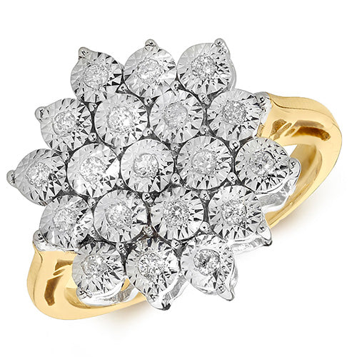 Diamond Ring in 9K Gold