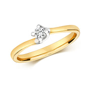 0.10ct Diamond Ring in 9K Gold | Charmé