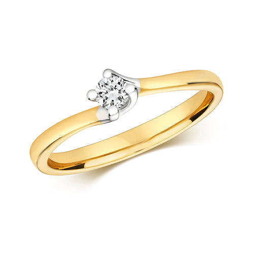 0.10ct Diamond Ring in 9K Gold | Charmé