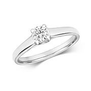 Diamond Ring in 9K White Gold