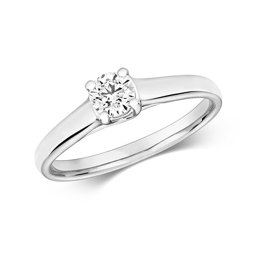 Diamond Ring in 9K White Gold