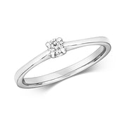 Diamond Ring in 9K White Gold