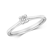 Diamond Ring in 9K White Gold