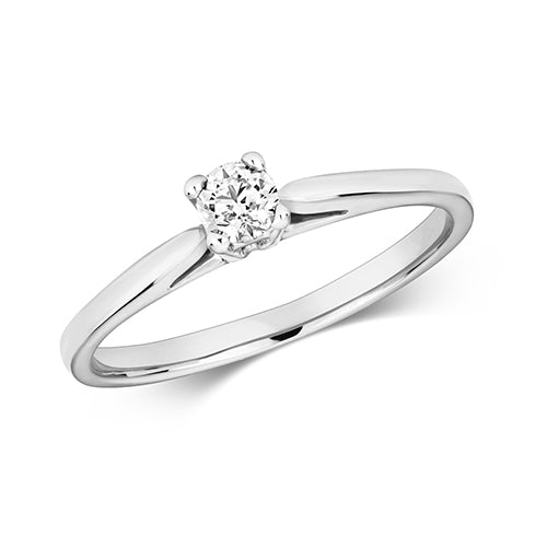 Diamond Ring in 9K White Gold