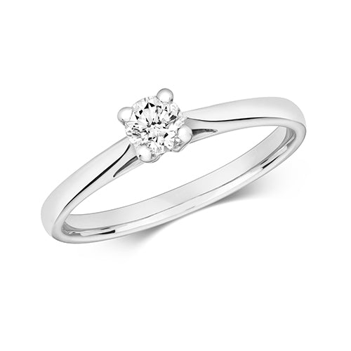 Diamond Ring in 9K White Gold